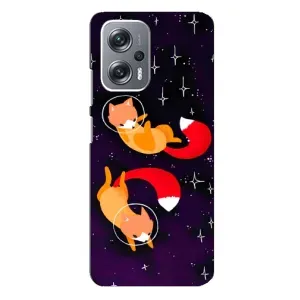 Чохли з картинкою Лисичка для Xiaomi Redmi Note 12 Pro (5g) (VPrint) (Лисички космонавти)