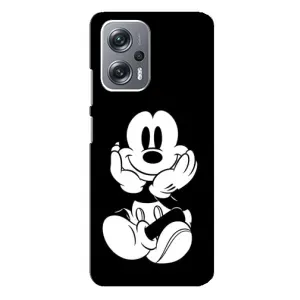 Міккі Маус чохол для Xiaomi Redmi Note 12 Pro (5g) (AlphaPrint - Мультяшні) (Маус на чорному)