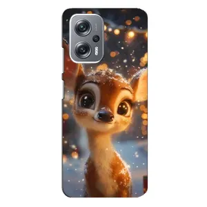 Чохол з принтом «Оленятко серед гірлянд» для Xiaomi Redmi Note 12 Pro (5g)