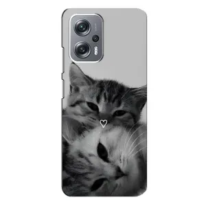 Чехол с рисунком кот на Xiaomi Redmi Note 12 Pro (5g) (Пара котов)