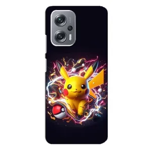 Чохол з Пікачу на Xiaomi Redmi Note 12 Pro (5g) (Пікачу з м'ячем)