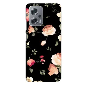 Чохли з квітами для Xiaomi Redmi Note 12 Pro (5g) (VPrint) (Трояндочки)