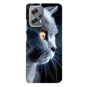 Чохли з Котиками для Xiaomi Redmi Note 12 Pro (5g) (VPrint) (Сірий Кіт)