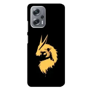 Naruto Anime Чохли для Сяомі Редмі ноут 12 про (5г) (AlphaPrint) (силует Курама Наруто)