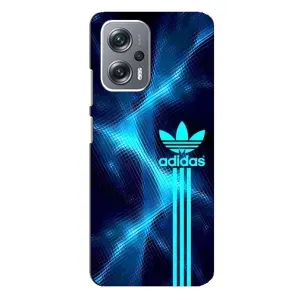 Чохли Адидас для Xiaomi Redmi Note 12 Pro (5g) (AlphaPrint) (Синій Адідас)