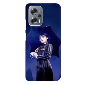 Чохли Венсдей на Xiaomi Redmi Note 12 Pro (5g) Уенсдей (AlphaPrint) (Венздей з парасолькою)