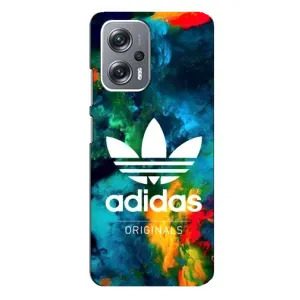 Чохли Адидас для Xiaomi Redmi Note 12 Pro (5g) (AlphaPrint) (Яскравий Адідас)