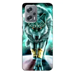 Захисні чохли для Сяомі Редмі ноут 12 про (5г) (AlphaPrint) (ХІТ продаж) ВОВК (Яскравий вовк)