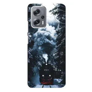 Новорічні, Святкові Чохли для Xiaomi Redmi Note 12 Pro (5g) - 2024 год (Зимовий потяг)