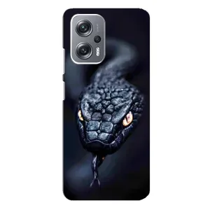 Чохол з принтом «Чорна змія» для Xiaomi Redmi Note 12 Pro (5g)