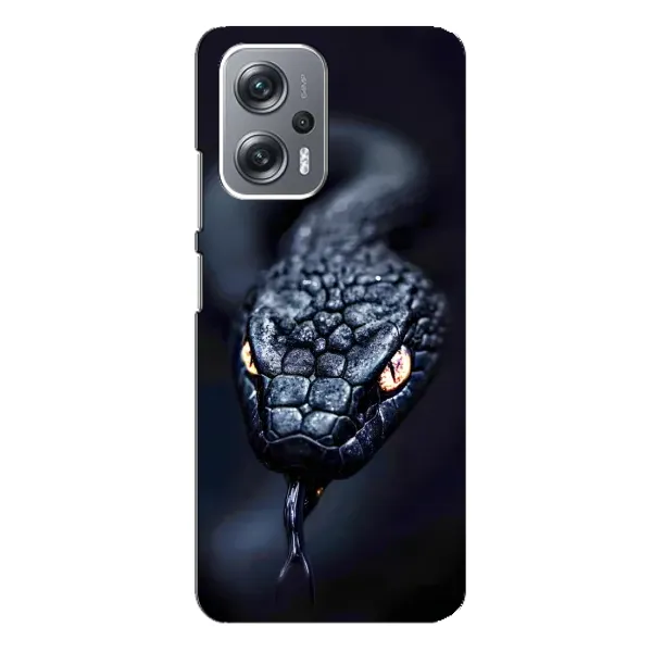 Чохол з принтом «Чорна змія» для Xiaomi Redmi Note 12 Pro (5g)