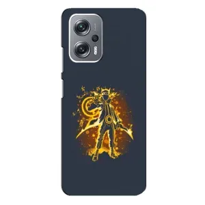 Naruto Anime Чохли для Сяомі Редмі ноут 12 про (5г) (AlphaPrint) (золотий Наруто)