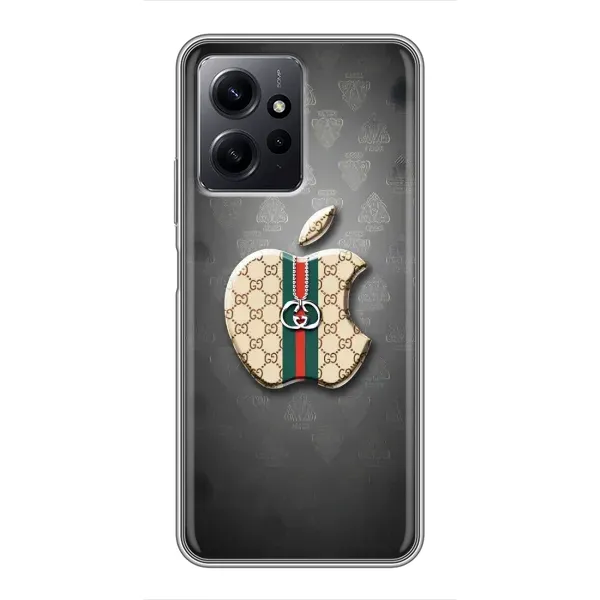 Чехол с принтом «Apple gucci» для Xiaomi Redmi Note 12 Чехол с принтом «Apple gucci» для Xiaomi Redmi Note 12