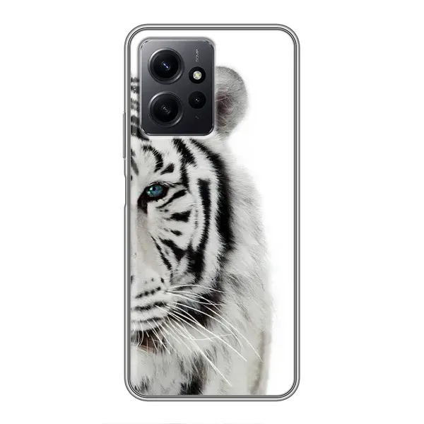Чохол з принтом «Білий Тигр» для Xiaomi Redmi Note 12