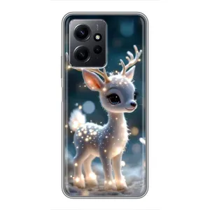 Яскравий чохол для Xiaomi Redmi Note 12 з Зимові Оленята (Блискуче оленятко)