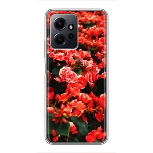 Чохли з квітами для Xiaomi Redmi Note 12 (VPrint) (Квіти червоні)