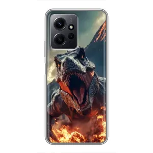 Чохол з картинкою 'Хижаки' для Xiaomi Redmi Note 12 (Вогняний динозавр)