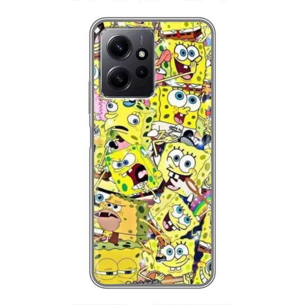 Чохол з принтом «Емоції Спан Боба» для Xiaomi Redmi Note 12