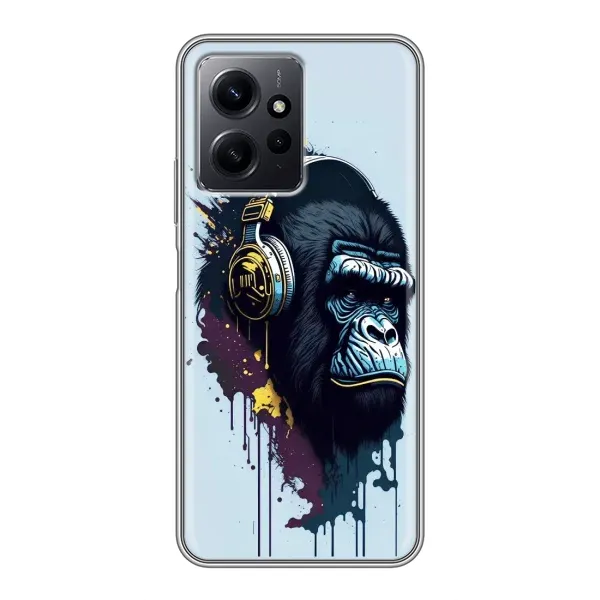 Чохол з принтом «Горила в навушниках» для Xiaomi Redmi Note 12 Чохол з принтом «Горила в навушниках» для Xiaomi Redmi Note 12