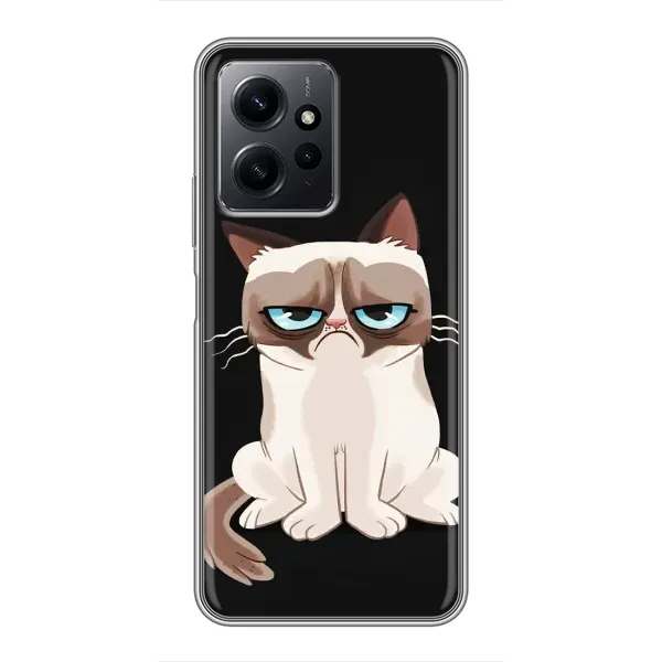 Чохол з принтом «Сумний кіт» для Xiaomi Redmi Note 12