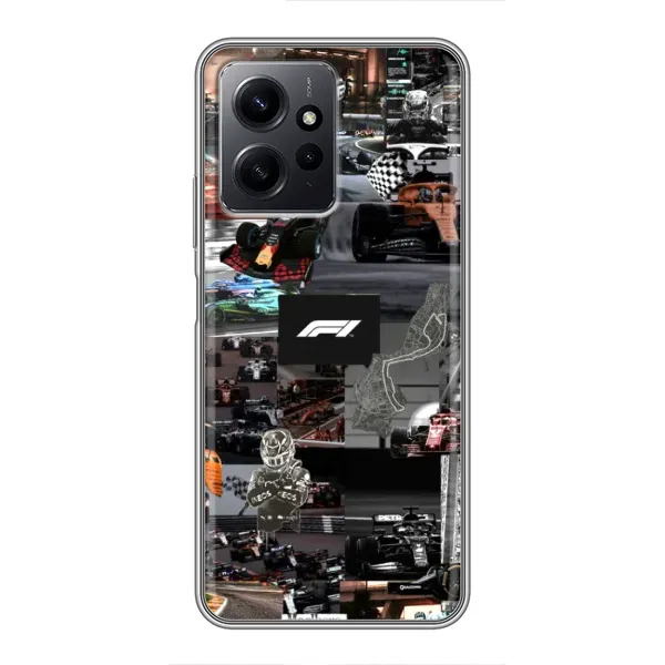 Чохол з принтом «Гоночний колаж Ф1» для Xiaomi Redmi Note 12