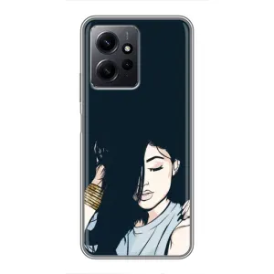Чехол с печатью для Xiaomi Redmi Note 12 - (Мода) (AlphaPrint) (Красивая девочка)