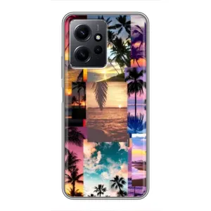 Силиконовый чехол с КАРТИНКАМИ лето для Xiaomi Redmi Note 12 (AlphaPrint) (Летний отпуск)