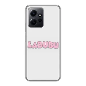 Чохол з Лабубу на Xiaomi Redmi Note 12 (Лого Лабубу)