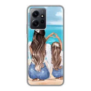 Чехол с печатью для Xiaomi Redmi Note 12 - (Мама с ребенком) (AlphaPrint) (Мама с доченькой)