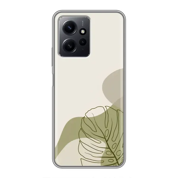 Чехол с принтом «Зеленая монстера дизайн» для Xiaomi Redmi Note 12 Чехол с принтом «Зеленая монстера дизайн» для Xiaomi Redmi Note 12