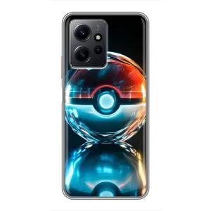 Чехол с Пикачу на Xiaomi Redmi Note 12 (Мяч Пикачу)