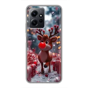 Яскравий чохол для Xiaomi Redmi Note 12 з Зимові Оленята (Олень серед подарунків)