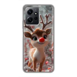 Яскравий чохол для Xiaomi Redmi Note 12 з Зимові Оленята