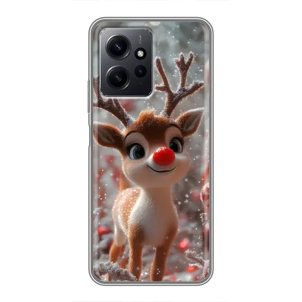 Чехол с принтом «Олень с носом» для Xiaomi Redmi Note 12 Чехол с принтом «Олень с носом» для Xiaomi Redmi Note 12