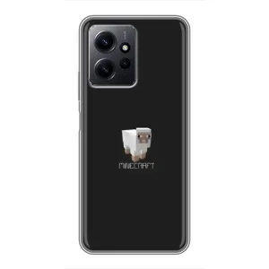 Чехол Майнкрафт на Xiaomi Redmi Note 12 (AlphaPrint) Minecraft (Овечка Майнкрафт)