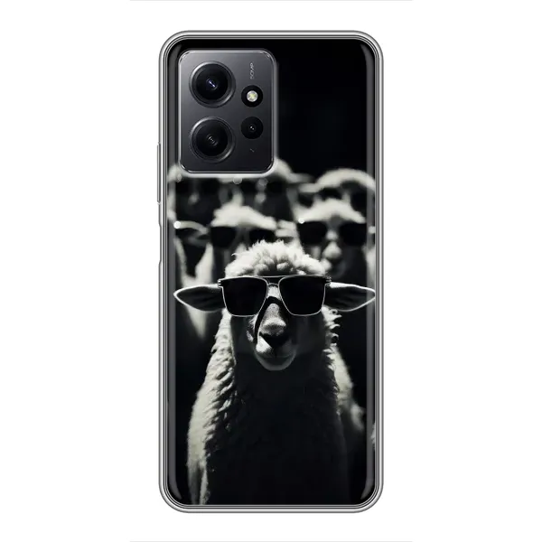 Чохол з принтом «Овечка в окулярах» для Xiaomi Redmi Note 12 Чохол з принтом «Овечка в окулярах» для Xiaomi Redmi Note 12