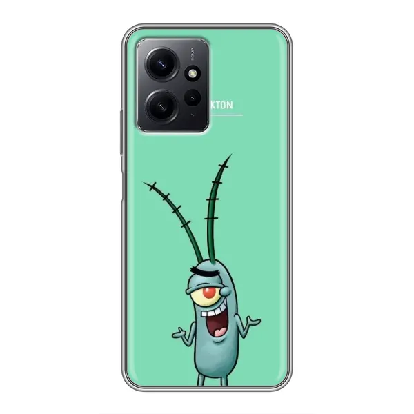 Чохол з принтом «Персонаж Планктон» для Xiaomi Redmi Note 12