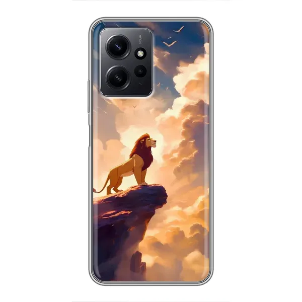 Чохол з принтом «Сімба на скелі» для Xiaomi Redmi Note 12