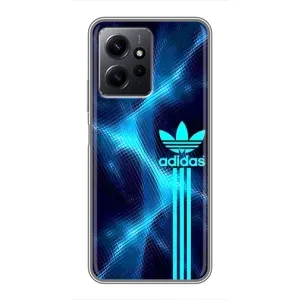 Чохли Адидас для Xiaomi Redmi Note 12 (AlphaPrint) (Синій Адідас)