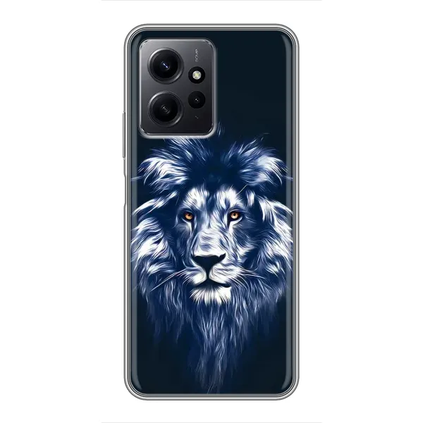 Чехол с принтом «Синий Лев» для Xiaomi Redmi Note 12 Чехол с принтом «Синий Лев» для Xiaomi Redmi Note 12