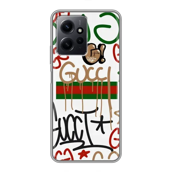 Чехол с принтом «Стиль GUUCI» для Xiaomi Redmi Note 12
