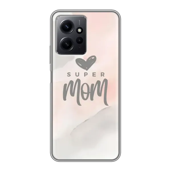 Чохол з принтом «Супер мама» для Xiaomi Redmi Note 12