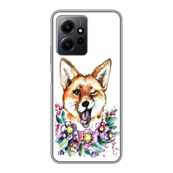 Чохол з принтом «Весела лисичка» для Xiaomi Redmi Note 12