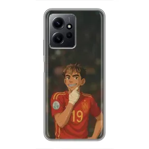 Чехол с футболистом Ламин Ямаль Xiaomi Redmi Note 12 (Ямаль аниме)