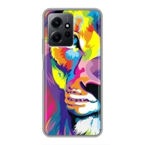 Чехол со Львом для Xiaomi Redmi Note 12 (VPrint) (Яркий Лев)