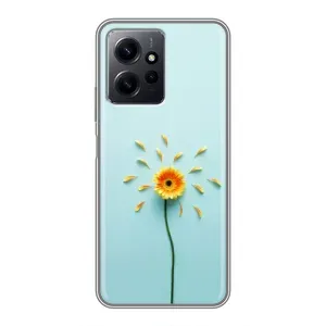 Чохли з квітами для Xiaomi Redmi Note 12 (VPrint) (Жовта квітка)