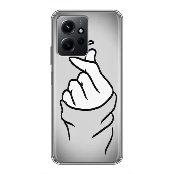 Чохол з принтом «Значок Love» для Xiaomi Redmi Note 12