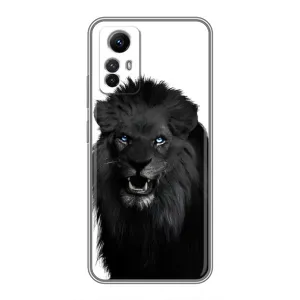 Чохли з картинкою животних Xiaomi Redmi Note 12s (Чорний ЛЕВ)
