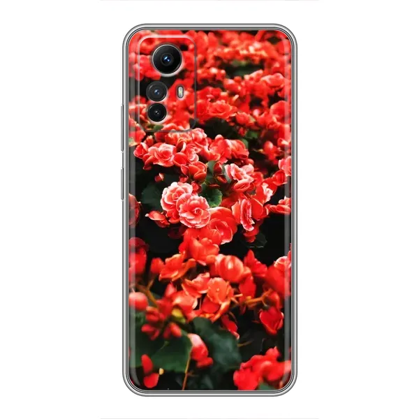 Чохол з принтом «Квіти червоні» для Xiaomi Redmi Note 12s Чохол з принтом «Квіти червоні» для Xiaomi Redmi Note 12s