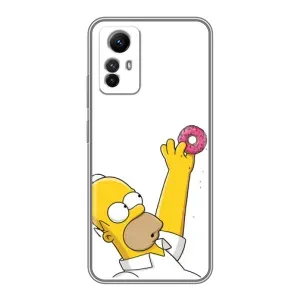 Чjхол з Сімпсонами для Xiaomi Redmi Note 12s (VPrint) (Гомер з пончиком)